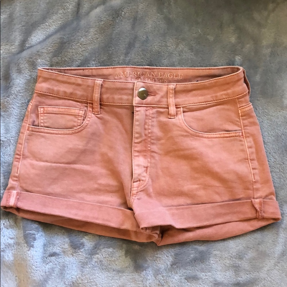 Salmon Colored American Eagle Jean-type Shorts